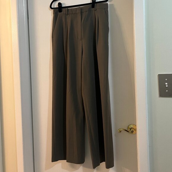 H&M Wide-Leg Trousers — Khaki, Size 10 - Picture 1 of 5